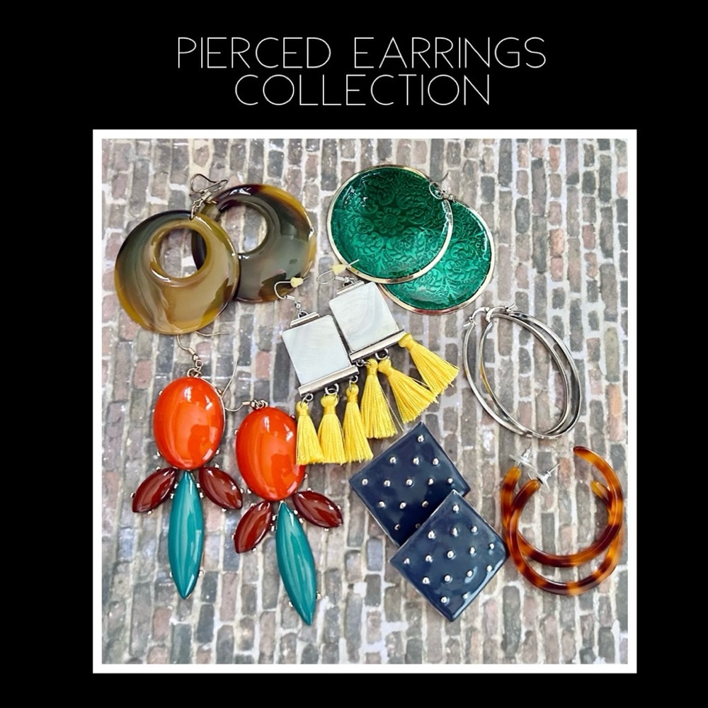 7 Pairs Pierced Earrings